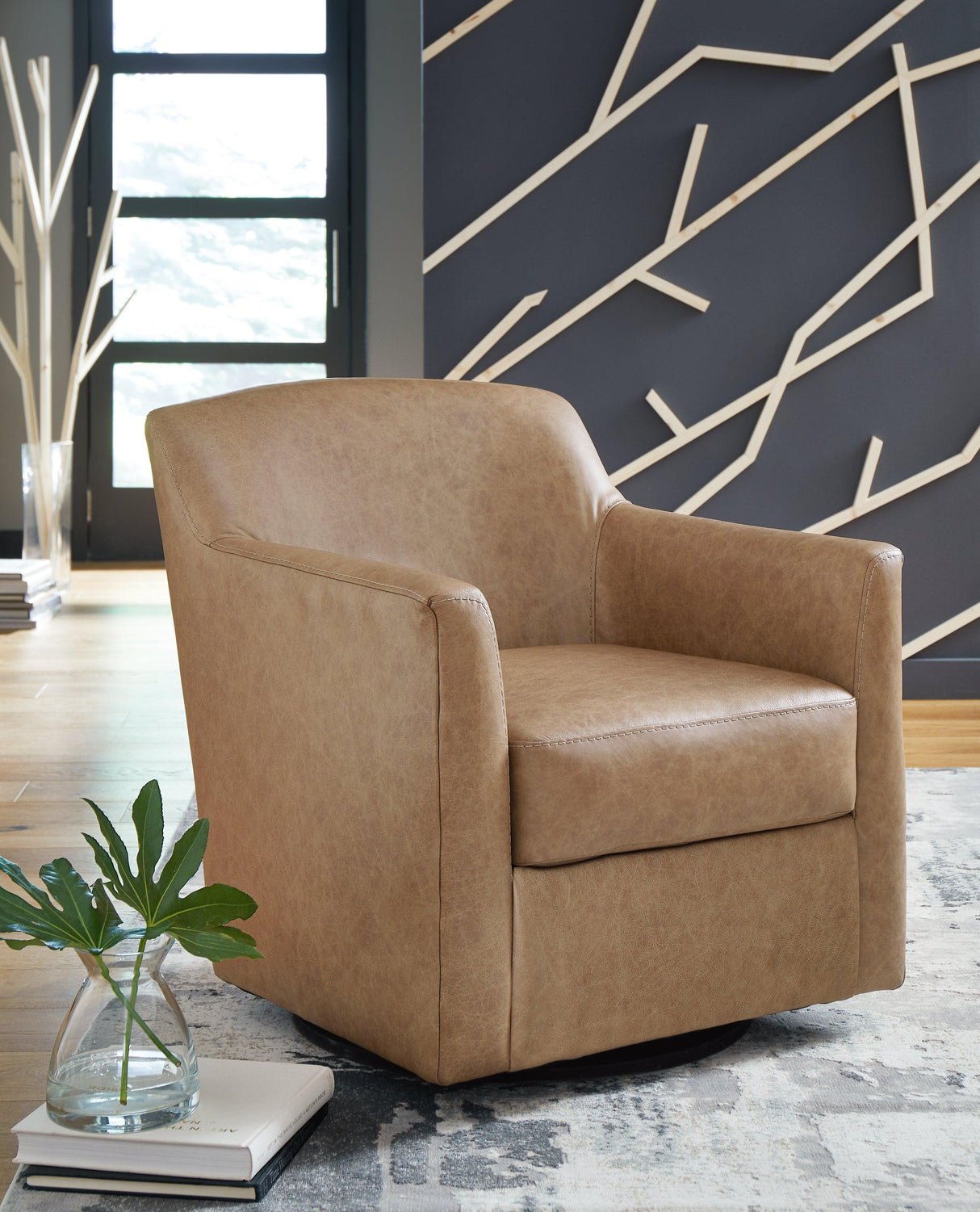 Bradney Tumbleweed Swivel Accent Chair by Ashley at Eve Furniture