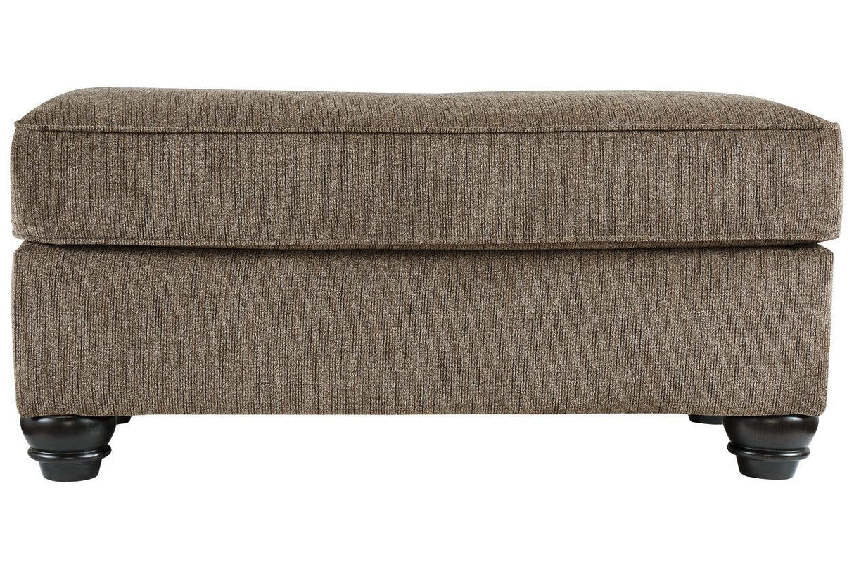 Braemar Brown Ottoman by Ashley at Eve Furniture