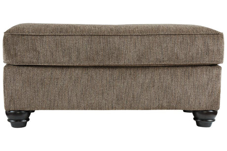 Braemar Brown Ottoman by Ashley at Eve Furniture
