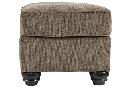 Braemar Brown Ottoman by Ashley at Eve Furniture