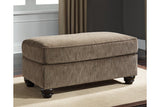 Braemar Brown Ottoman by Ashley at Eve Furniture
