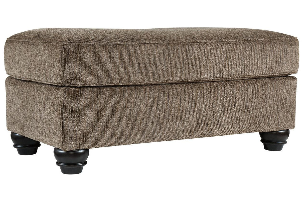 Braemar Brown Ottoman by Ashley at Eve Furniture