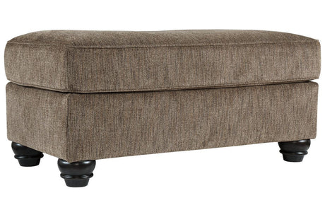 Braemar Brown Ottoman by Ashley at Eve Furniture