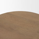 Brahma 26" Total Height White Washed Wood Stool by Mercana at Eve Furniture