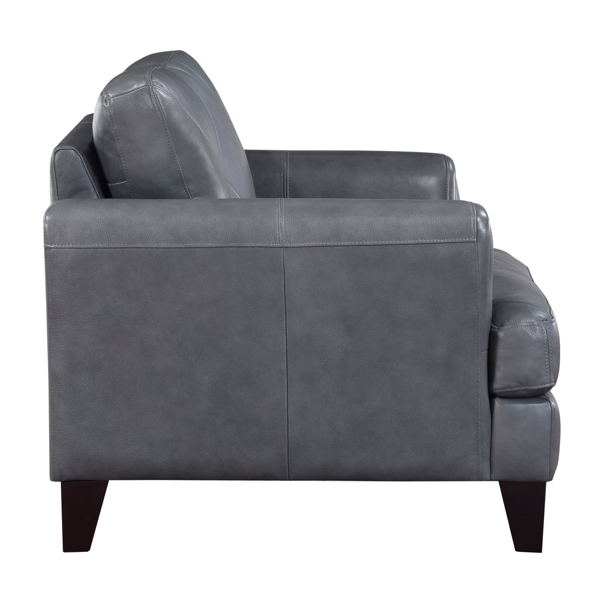 Braintree Brown Top-Grain Leather Accent Chair by Homelegance at Eve Furniture
