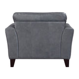 Braintree Brown Top-Grain Leather Accent Chair by Homelegance at Eve Furniture