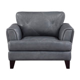 Braintree Brown Top-Grain Leather Accent Chair by Homelegance at Eve Furniture