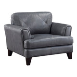 Braintree Brown Top-Grain Leather Accent Chair by Homelegance at Eve Furniture
