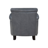 Braintree Burnish Gray Top-Grain Leather Accent Chair by Homelegance at Eve Furniture