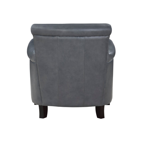 Braintree Burnish Gray Top-Grain Leather Accent Chair by Homelegance at Eve Furniture