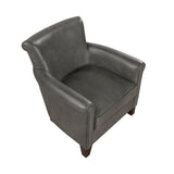 Braintree Gray Top-Grain Leather Accent Chair by Homelegance at Eve Furniture