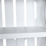 Brambleton White Bookcase by Crestview at Eve Furniture