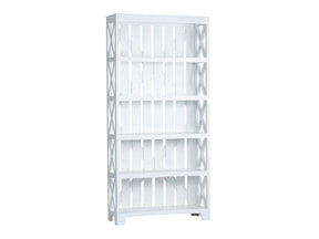 Brambleton White Bookcase by Crestview at Eve Furniture