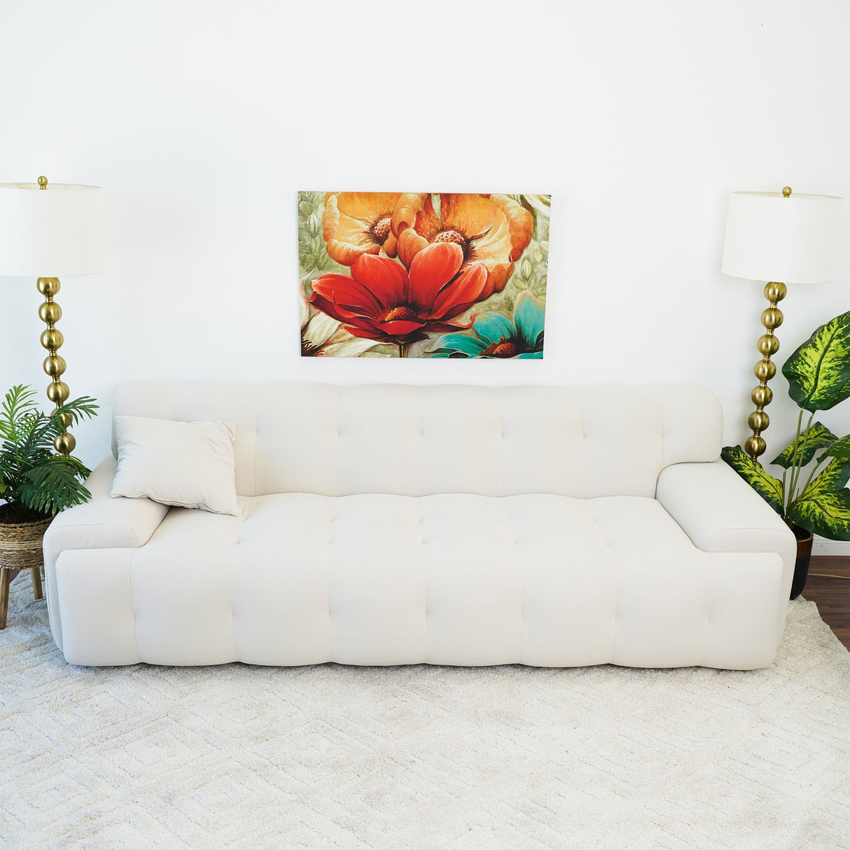 Velvet sofa set