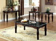 Brampton Espresso/Black 3 Pc. Table Set by Furniture of America at Eve Furniture