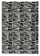 Bramshaw Black/Ivory Extra Large Rug by ASHLEY FURNITURE at Eve Furniture