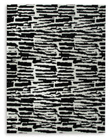 Bramshaw Black/Ivory Large Rug by Ashley at Eve Furniture