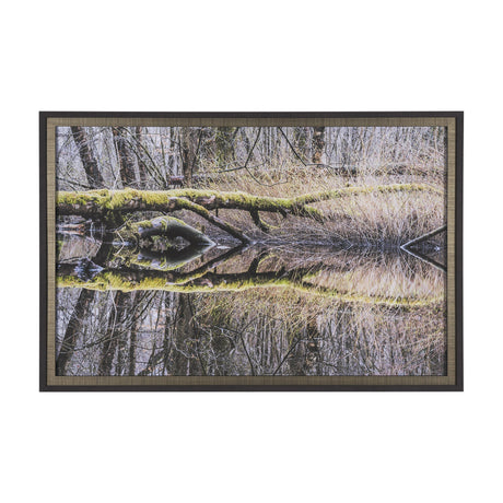 Branchscape Moss - Reflect by Mikael Svensson a Framed Photo Art Print Matted under Glass by Mercana at Eve Furniture