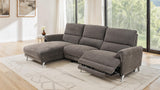 Brande Brown Power Sectional with Left Chaise by Furniture of America at Eve Furniture