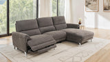 Brande Brown Power Sectional with Right Chaise by Furniture of America at Eve Furniture