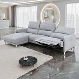 Brande Gray Power Sectional with Left Chaise by Furniture of America at Eve Furniture