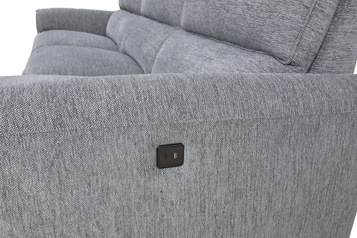 Brande Gray Power Sectional with Right Chaise by Furniture of America at Eve Furniture