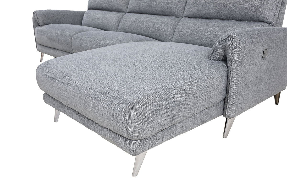 Brande Gray Power Sectional with Right Chaise by Furniture of America at Eve Furniture