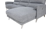 Brande Gray Power Sectional with Right Chaise by Furniture of America at Eve Furniture