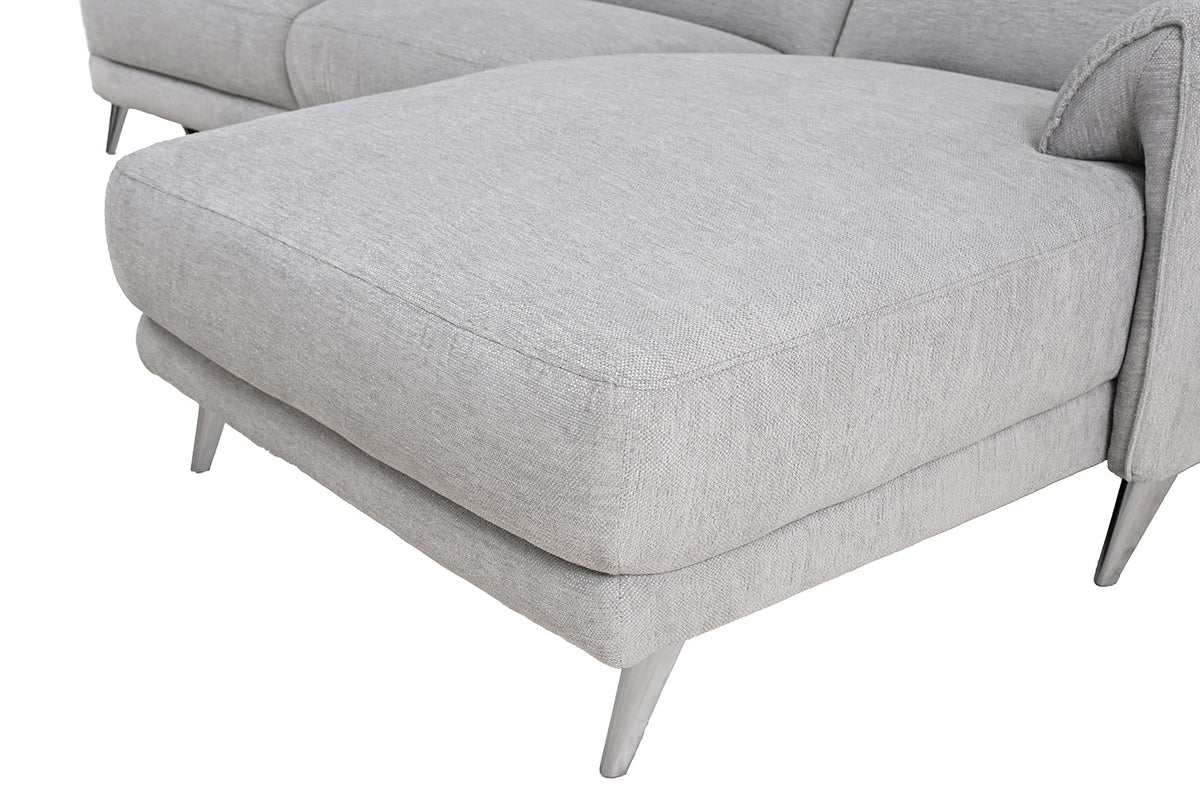 Brande Light Gray Power Sectional with Right Chaise by Furniture of America at Eve Furniture