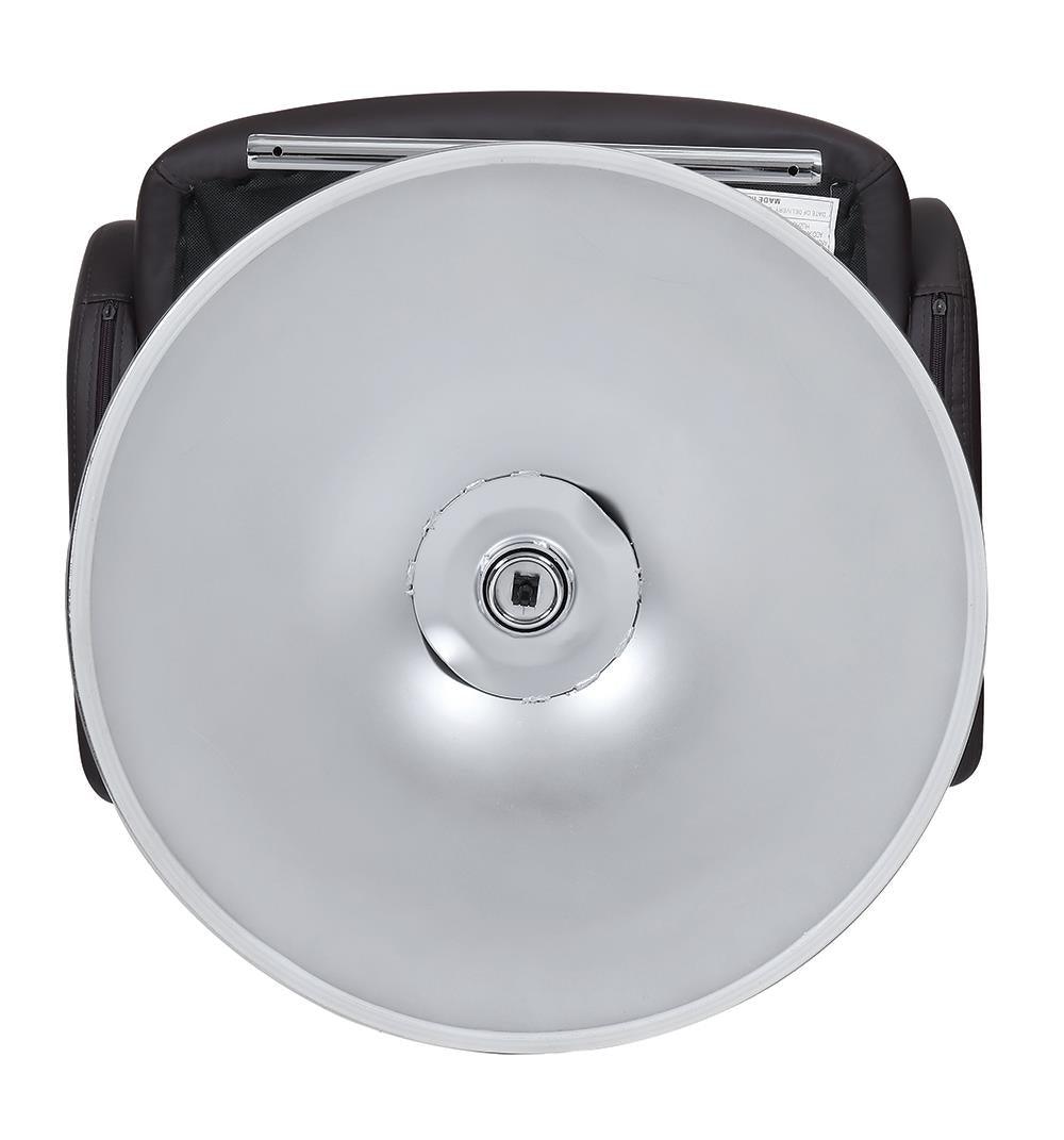 Brandi Chrome/Brown 29" Adjustable Height Bar Stool by Coaster at Eve Furniture