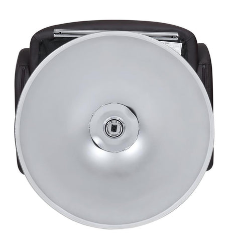 Brandi Chrome/Brown 29" Adjustable Height Bar Stool by Coaster at Eve Furniture