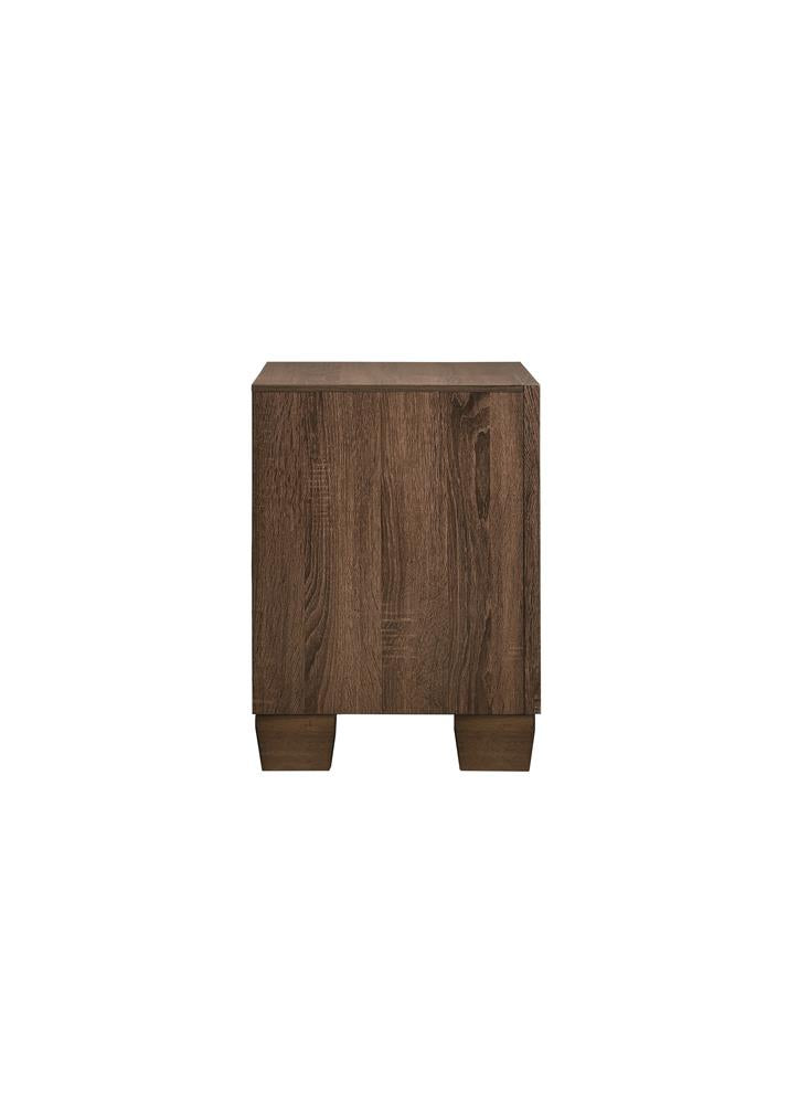 Brandon 2-Drawer Nightstand Medium Warm Brown