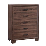 Brandon Medium Warm Brown 5-Drawer Chest