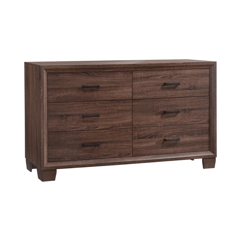 Brandon Medium Warm Brown 6-Drawer Dresser