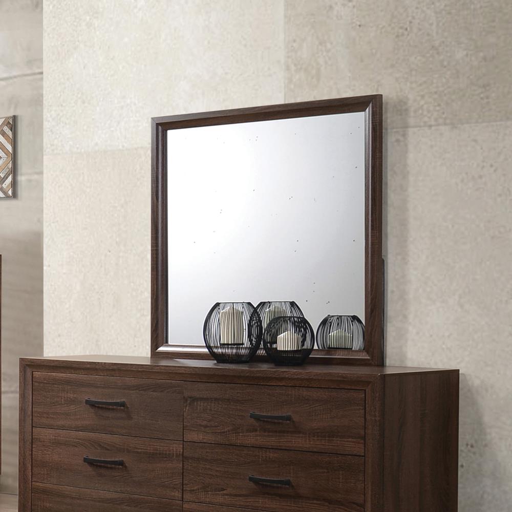 Brandon Medium Warm Brown Framed Mirror