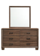 Brandon Medium Warm Brown Framed Mirror