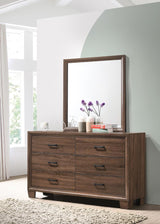 Brandon Medium Warm Brown Framed Mirror