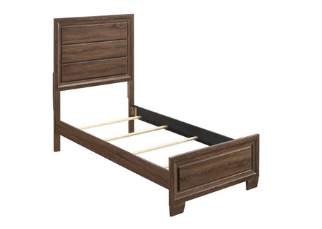 Brandon Twin Panel Bed Medium Warm Brown