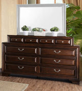 Brandt Brown Cherry 4-Piece Queen Bedroom Set by Furniture of America at Eve Furniture
