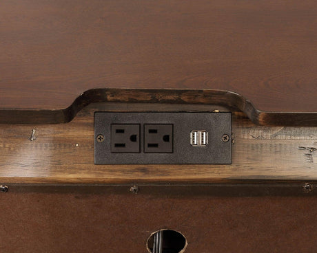 Brandt Brown Cherry Night Stand by Furniture of America at Eve Furniture