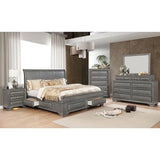 Brandt Gray 4-Piece Queen Bedroom Set by Furniture of America at Eve Furniture