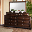 Brandt Brown Cherry Dresser by Furniture of America at Eve Furniture