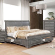 Brandt Gray California King Bed by Furniture of America at Eve Furniture