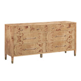 Brandyss 62" Burl 7-Drawer Dresser by TOV Furniture at Eve Furniture