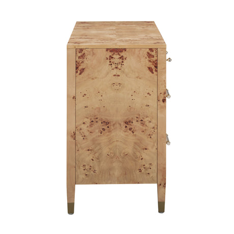 Brandyss 62" Burl 7-Drawer Dresser by TOV Furniture at Eve Furniture
