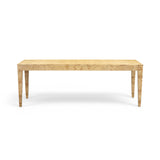 Brandyss 90" Natural Burl Rectangular Dining Table by TOV Furniture at Eve Furniture