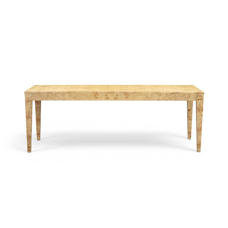 Brandyss 90" Natural Burl Rectangular Dining Table by TOV Furniture at Eve Furniture