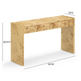 Brandyss Burl Console Table by TOV Furniture at Eve Furniture