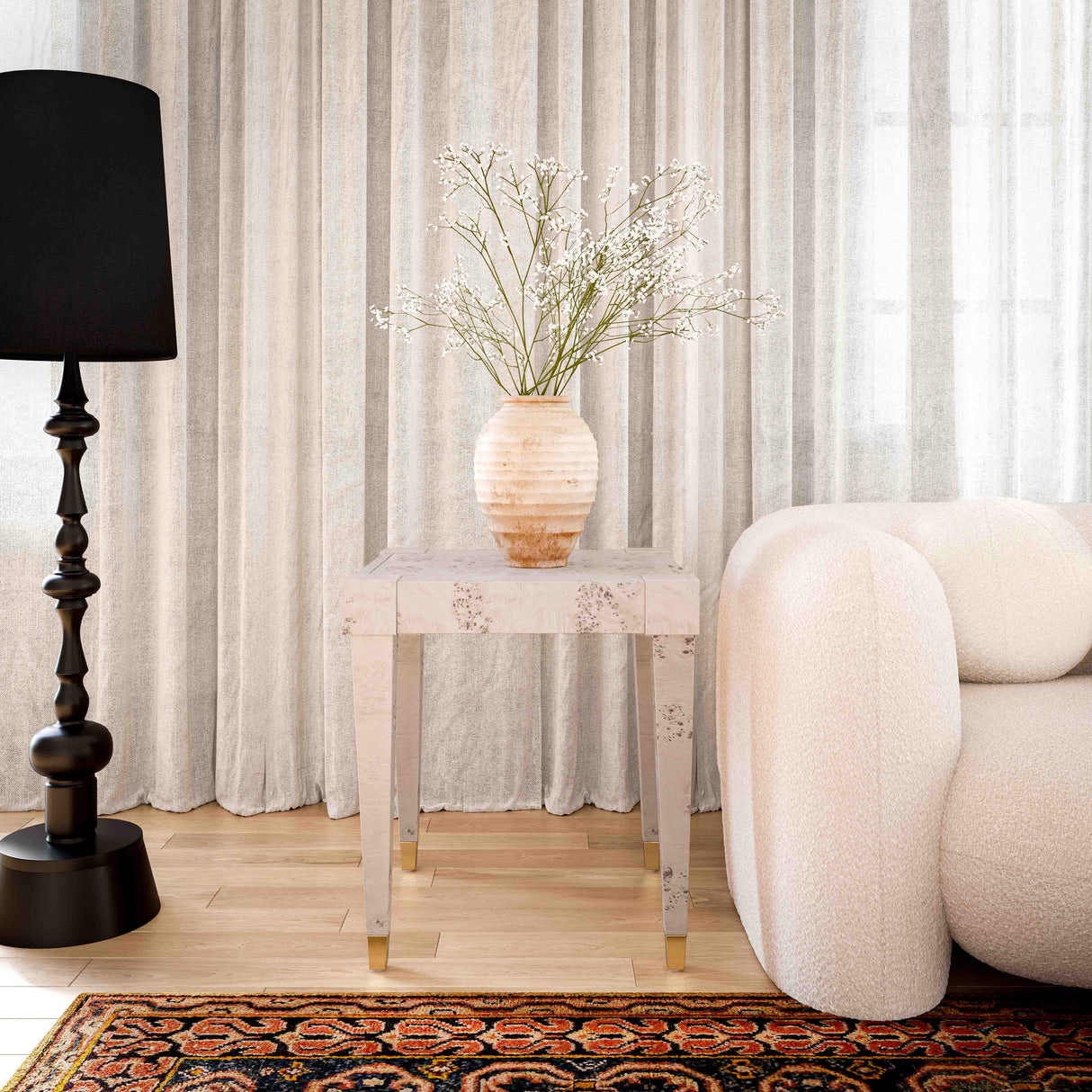 Brandyss Burl End Table by TOV Furniture at Eve Furniture