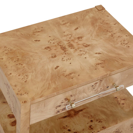 Brandyss Burl Nightstand by TOV Furniture at Eve Furniture